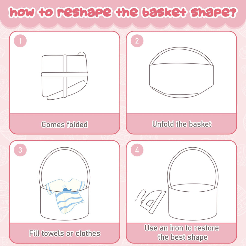 OIAHOMY multi-use basket for Easter, birthdays, and home décor.