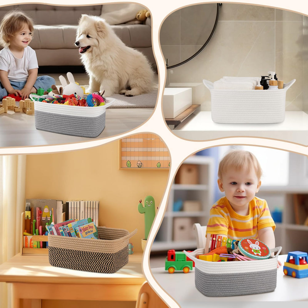 OIAHOMY multi-use storage basket for bedroom, bathroom, and living spaces.