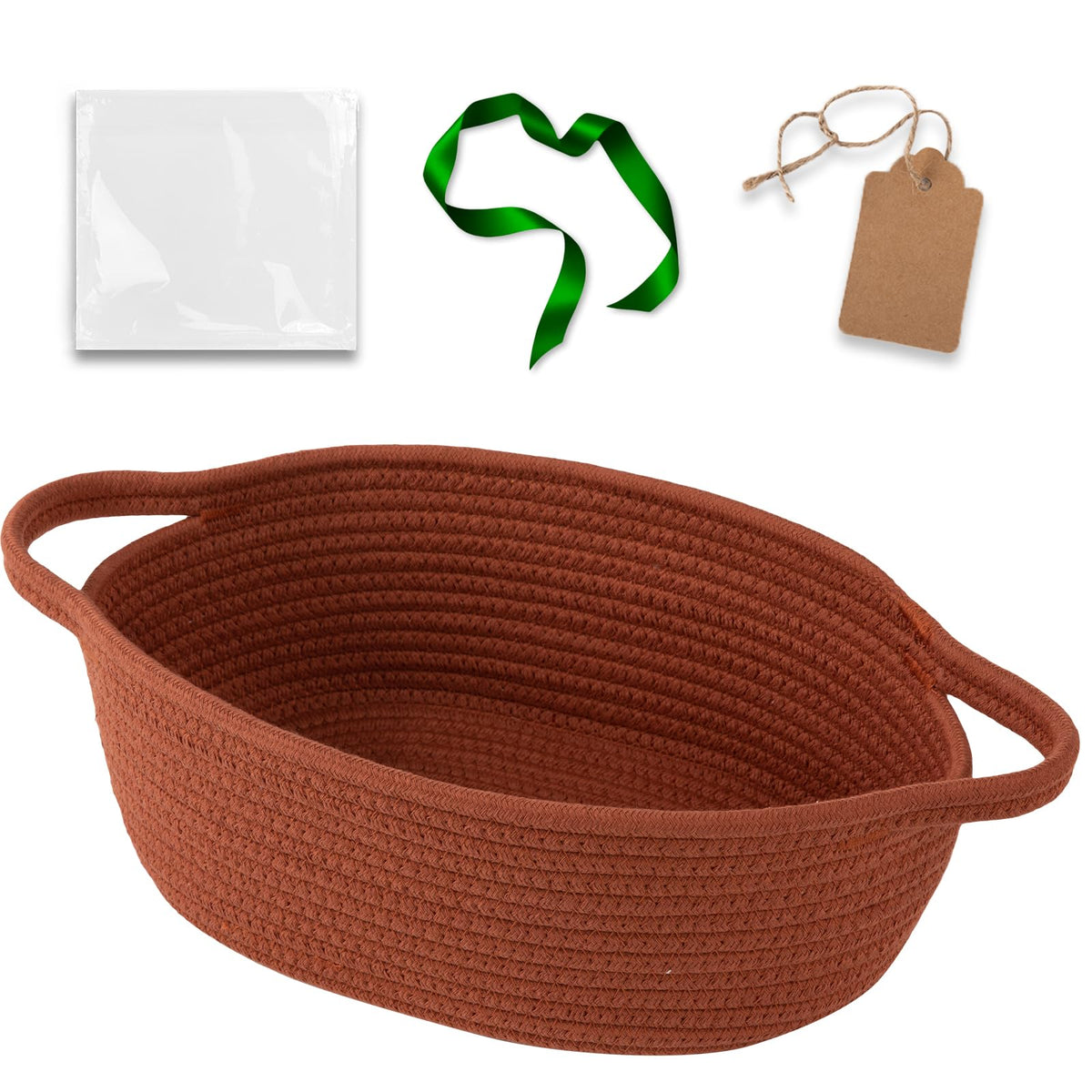 OIAHOMY small woven basket with gift bags for ready gift presentation and storage