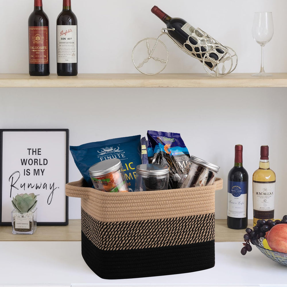 OIAHOMY storage basket large capacity used for versatile storage ideas in a room.