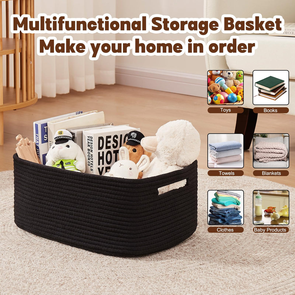 OIAHOMY basket on a shelf demonstrates tidy closet organization.