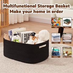 OIAHOMY basket on a shelf demonstrates tidy closet organization.