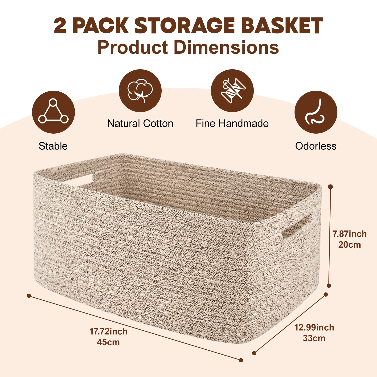 OIAHOMY storage basket stacked on shelf demonstrates practical toy storage and room texture.