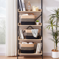 OIAHOMY storage basket close-up on cotton rope texture highlights soft, durable material.