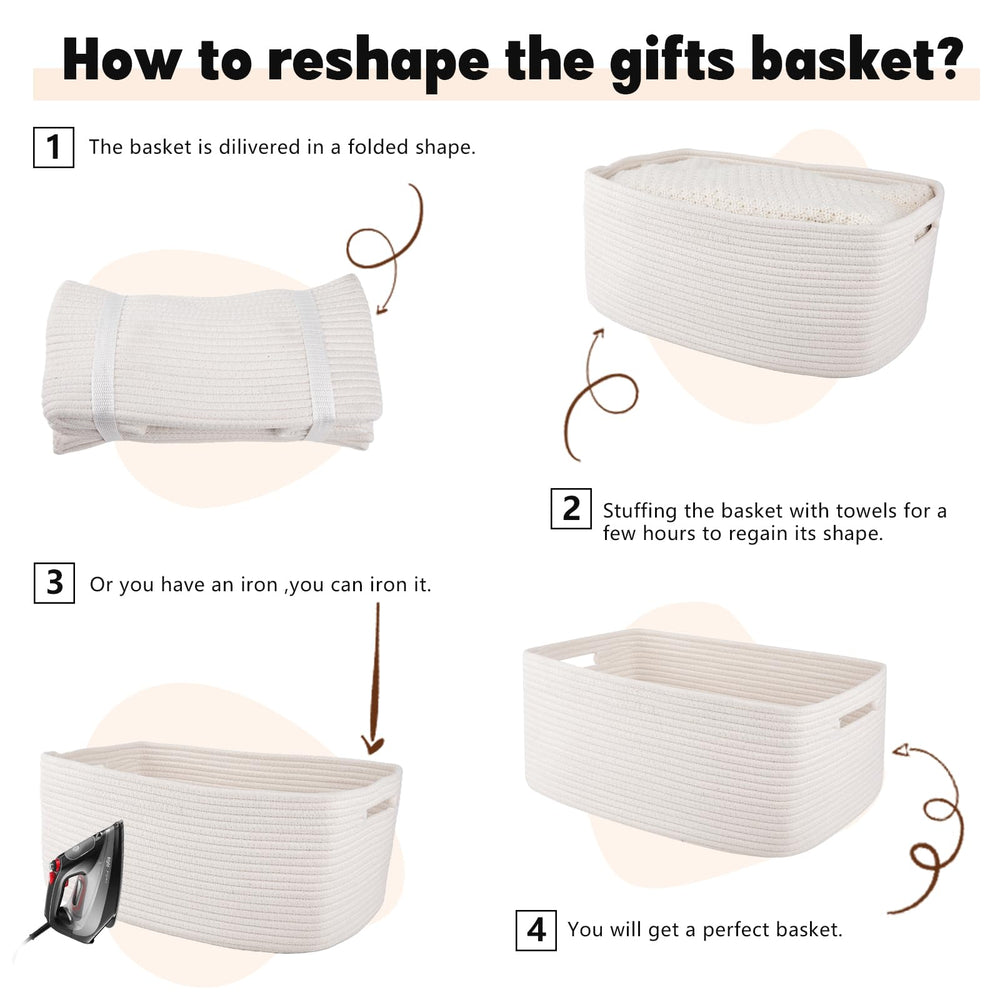 OIAHOMY basket folded packaging shows reshape and storage capability