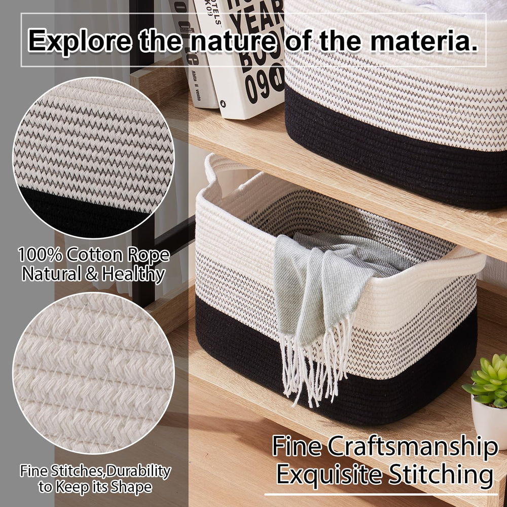 OIAHOMY storage basket gradient dark for bathroom towels and essentials