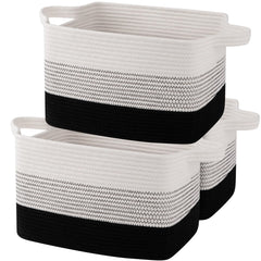 OIAHOMY storage basket gradient dark folded design for portable organization
