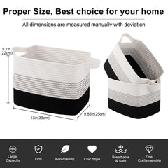 OIAHOMY storage basket gradient dark ideal for toy storage in playrooms