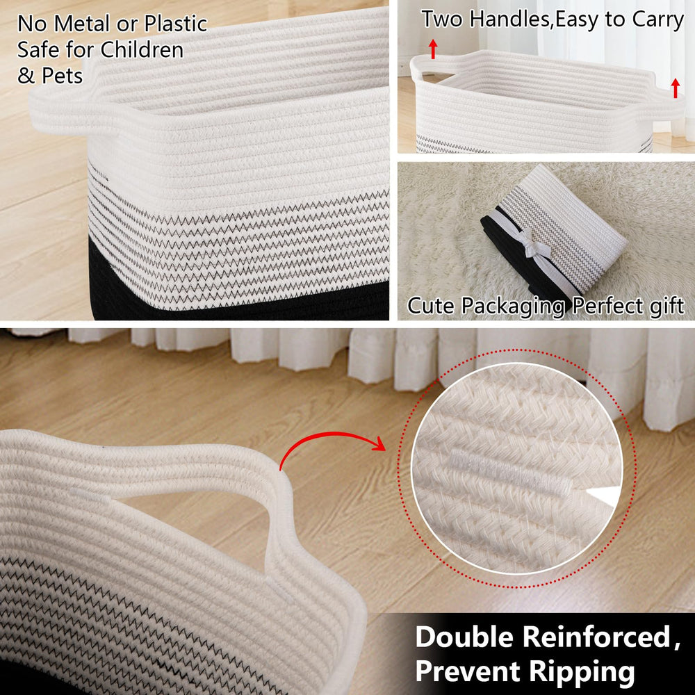 OIAHOMY storage basket gradient dark is washable for simple cleaning
