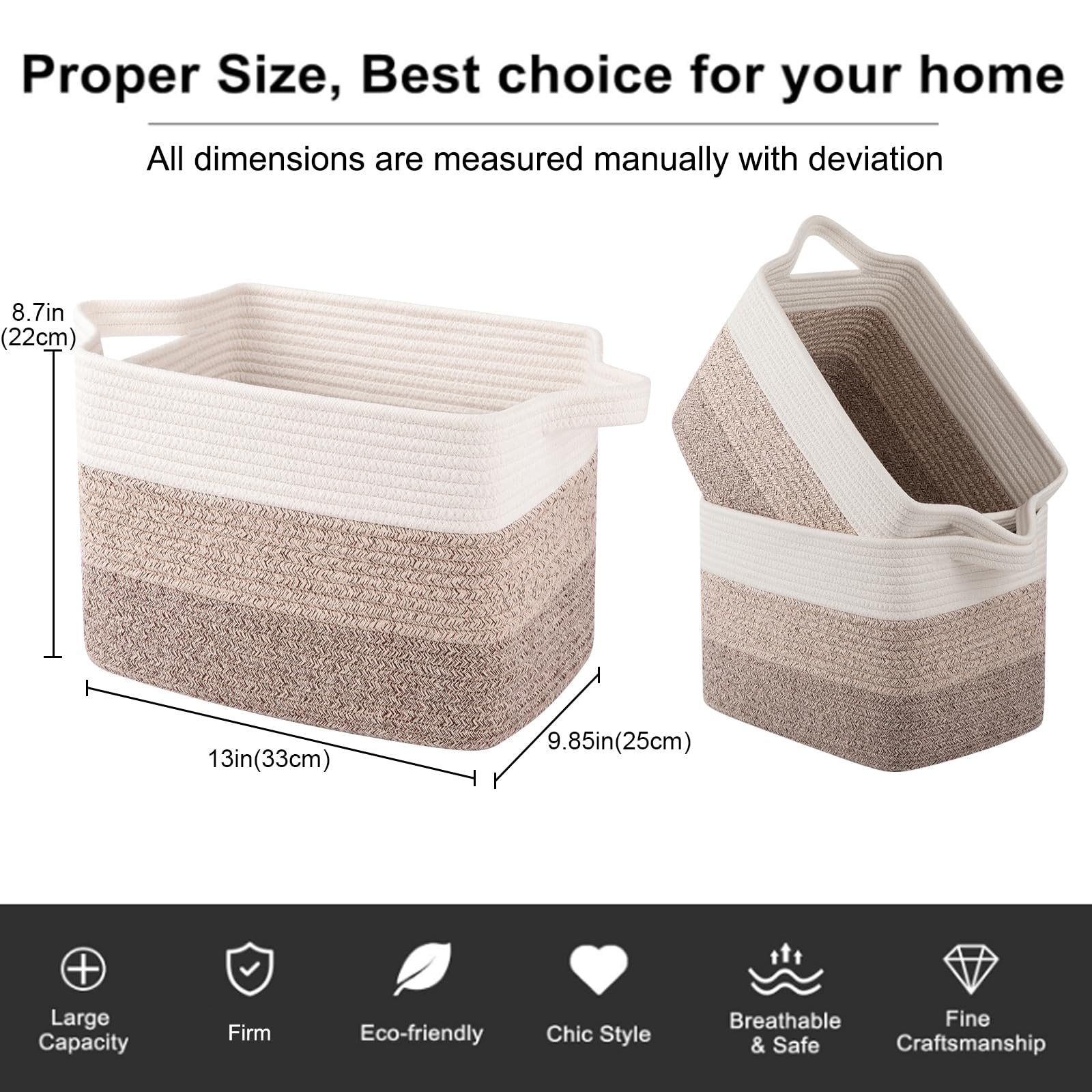 OIAHOMY storage basket in living room demonstrates versatile decor and organization