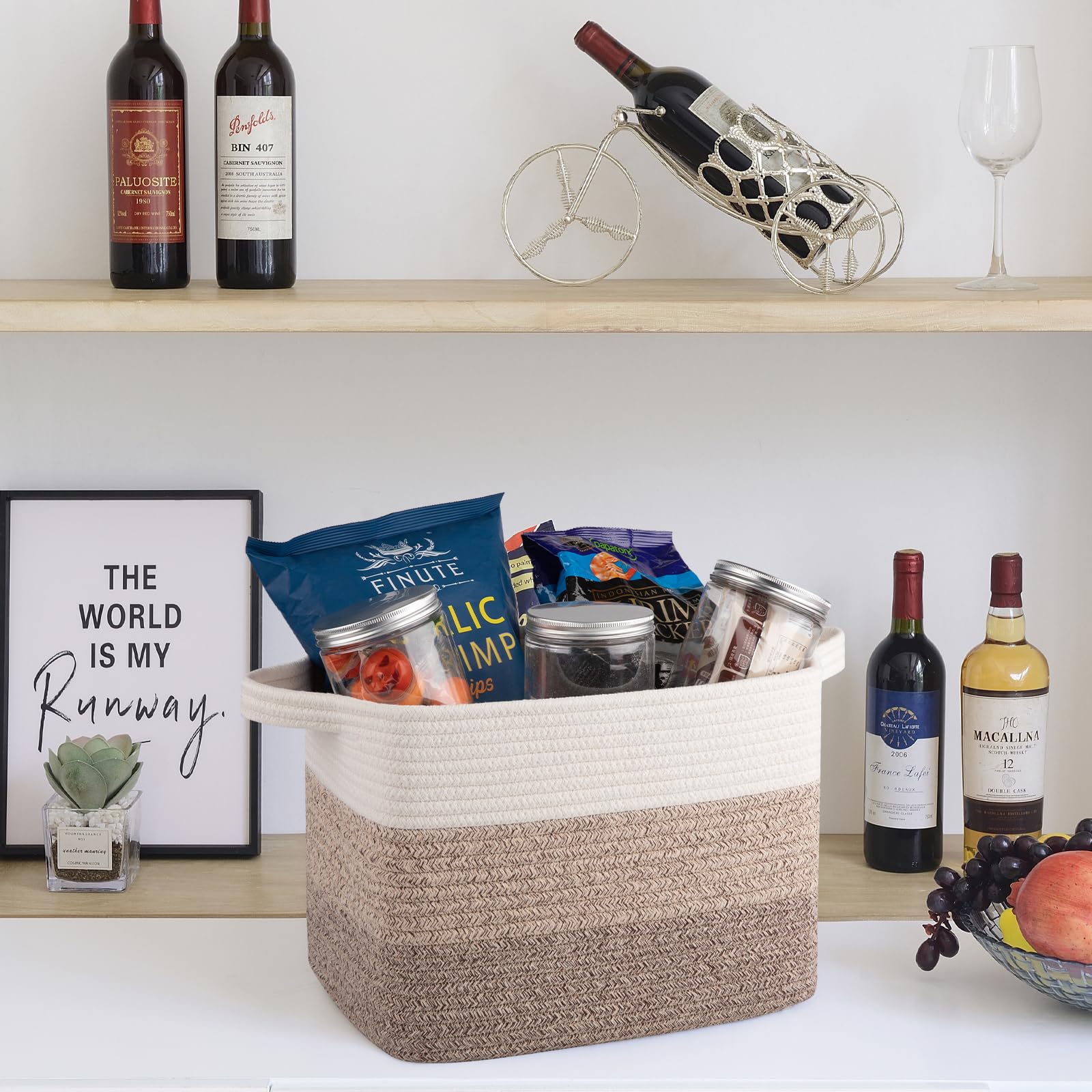 OIAHOMY storage basket demonstrates easy care and machine-washable convenience
