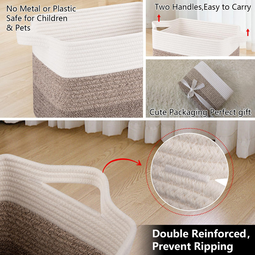 OIAHOMY storage basket is machine-washable with safe care options