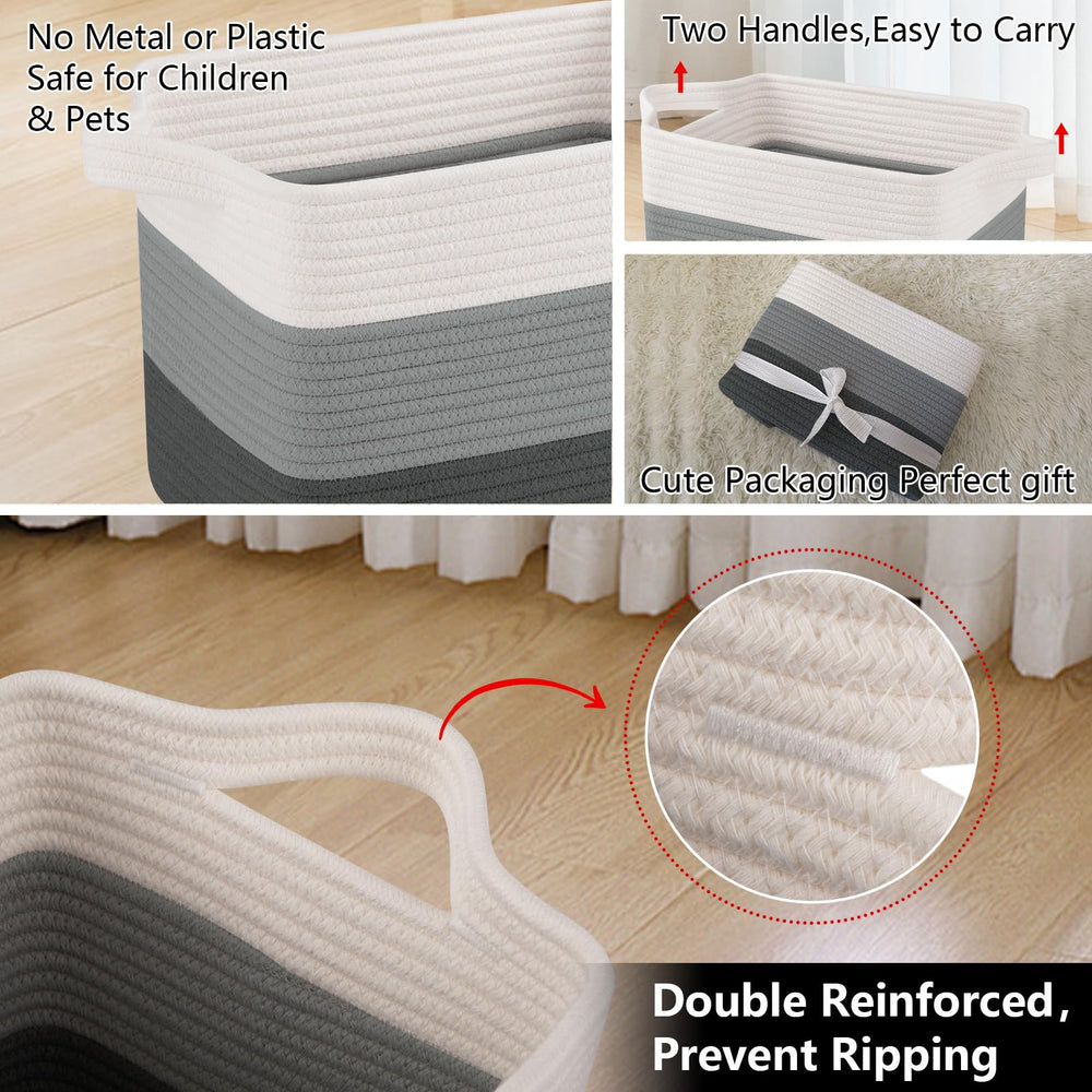 OIAHOMY storage basket washable care keeps maintenance simple.