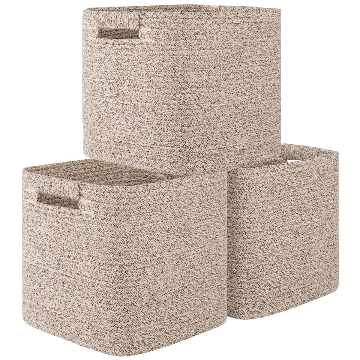 OIAHOMY storage cubes 11inch 3pack on display for organized home storage