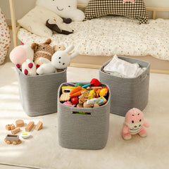 OIAHOMY 11x11x11 storage cube demonstrates space for towels, books, or toys in modern interiors.