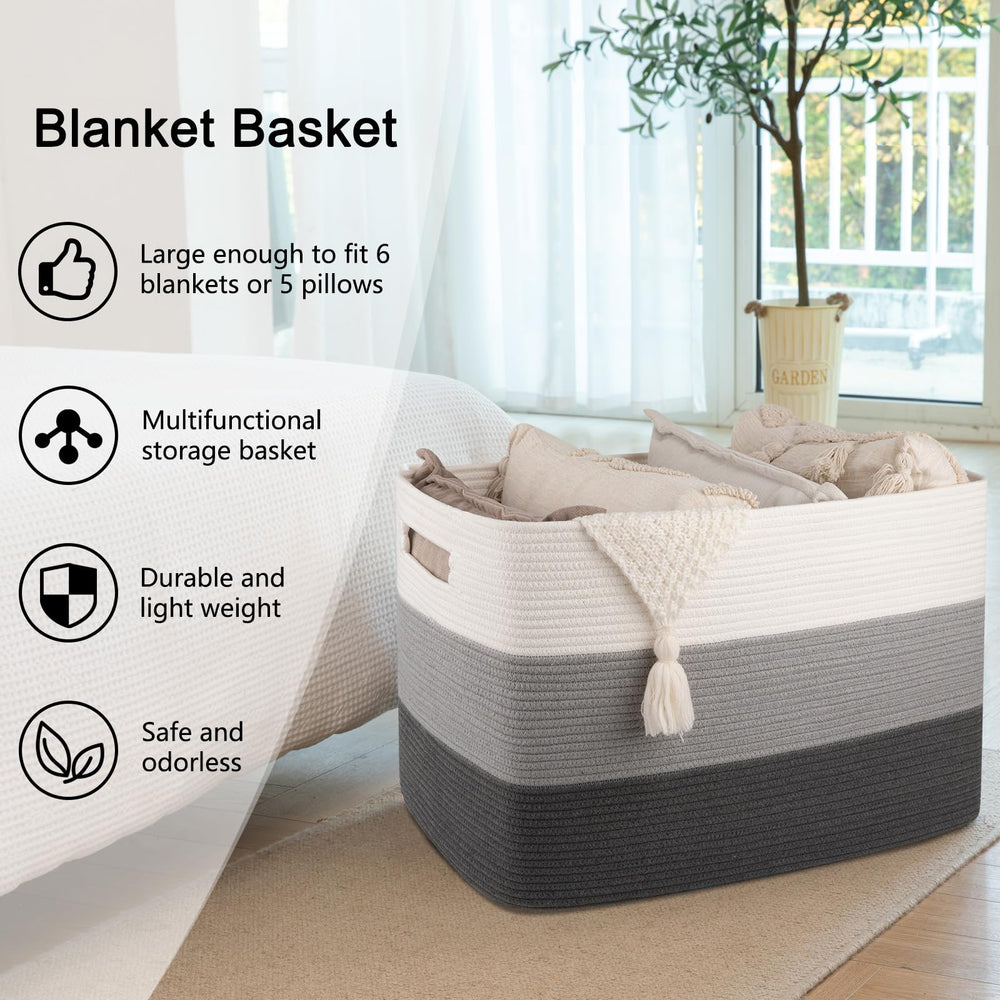 OIAHOMY toy storage basket in bedroom use for toys and clothes