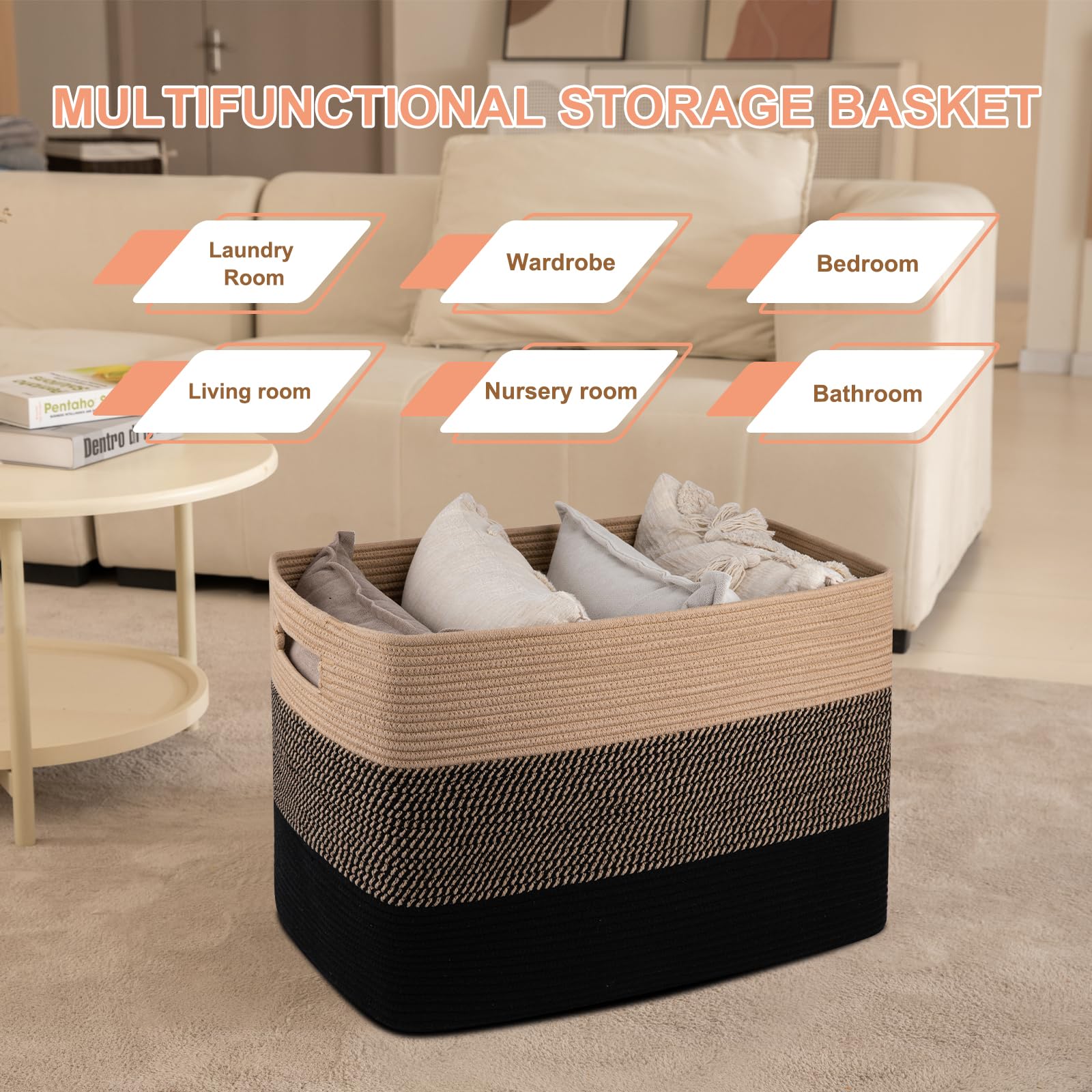 OIAHOMY washable basket, easy care with gentle detergent