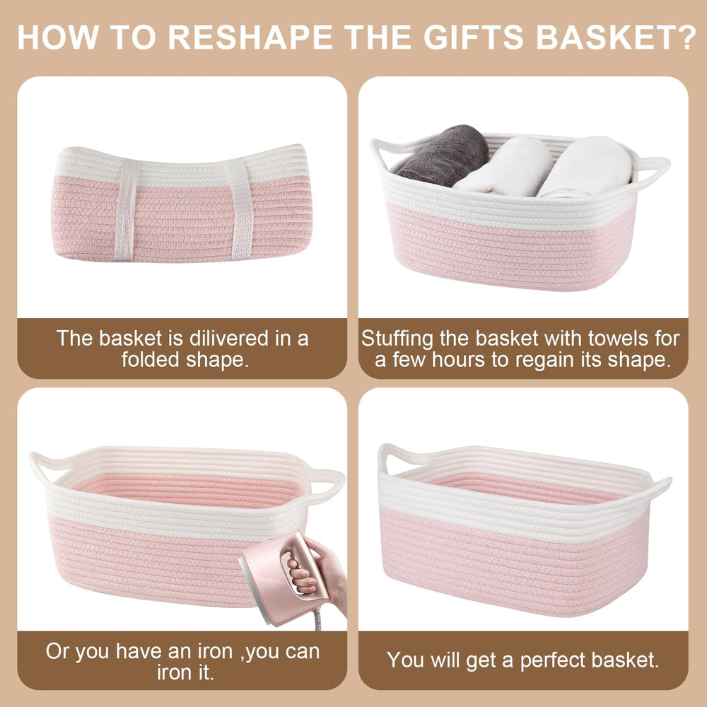 OIAHOMY decorative basket is washable for easy upkeep.