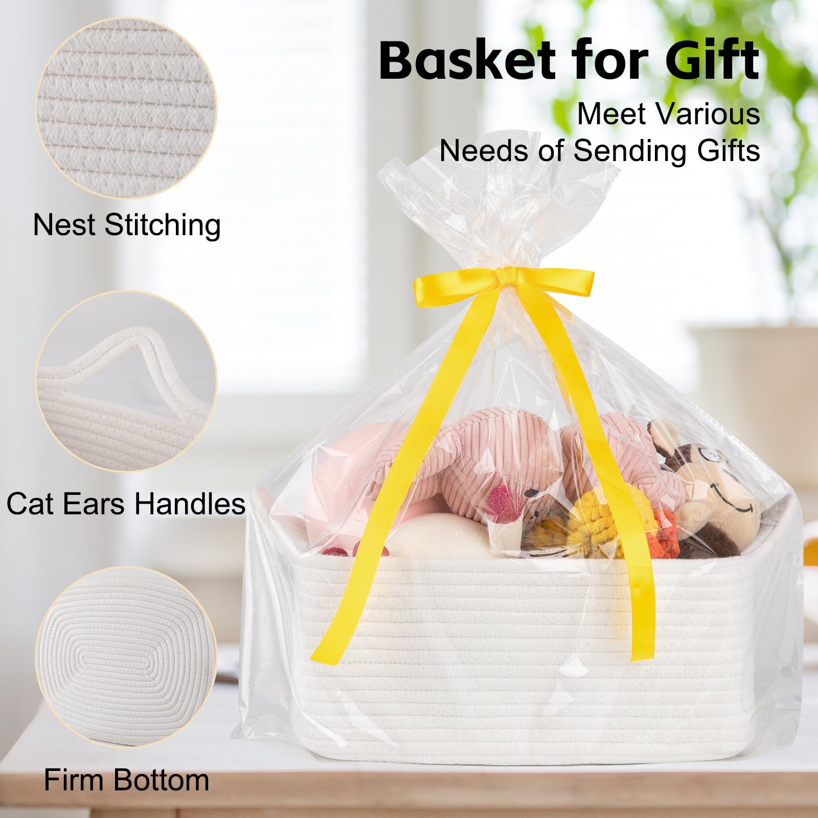 OIAHOMY woven basket gift packaging ready to gift.