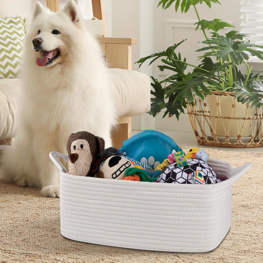 OIAHOMY woven basket nursery organizer on shelf for tidy essentials.