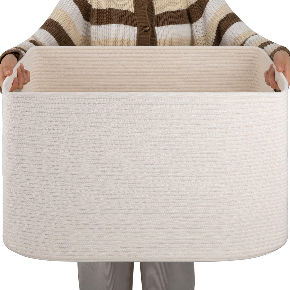 OIAHOMY XXLarge rectangle basket empty for versatile storage