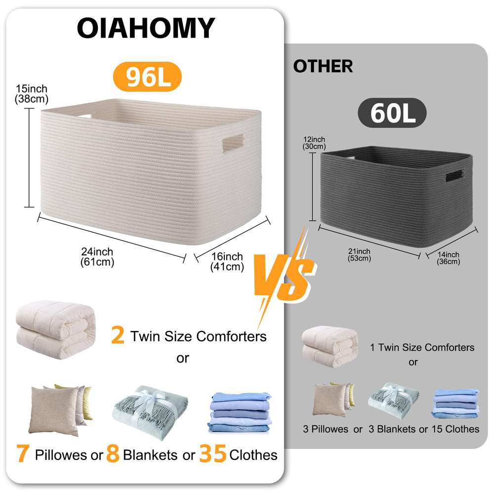 OIAHOMY XXLarge basket handle detail shows reinforced design