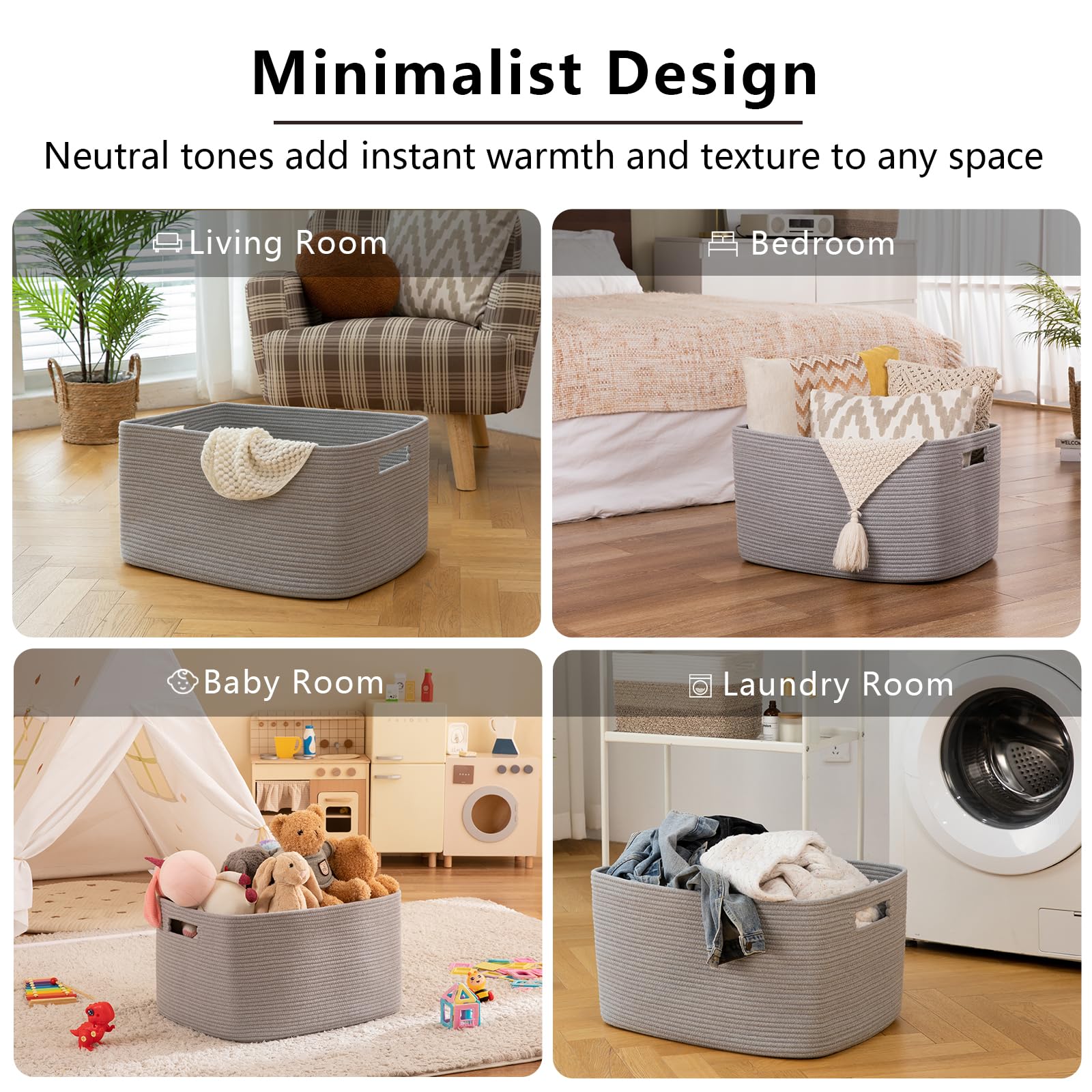 OIAHOMY XXLarge basket used in nursery for blankets and toys