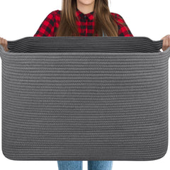 OIASKET 118L blanket basket front view with storage-friendly design