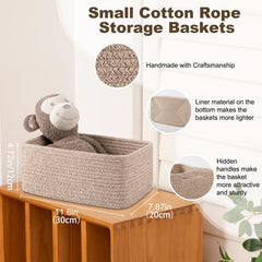 OIASKET close-up of cotton rope and soft bottom liner for surface protection.