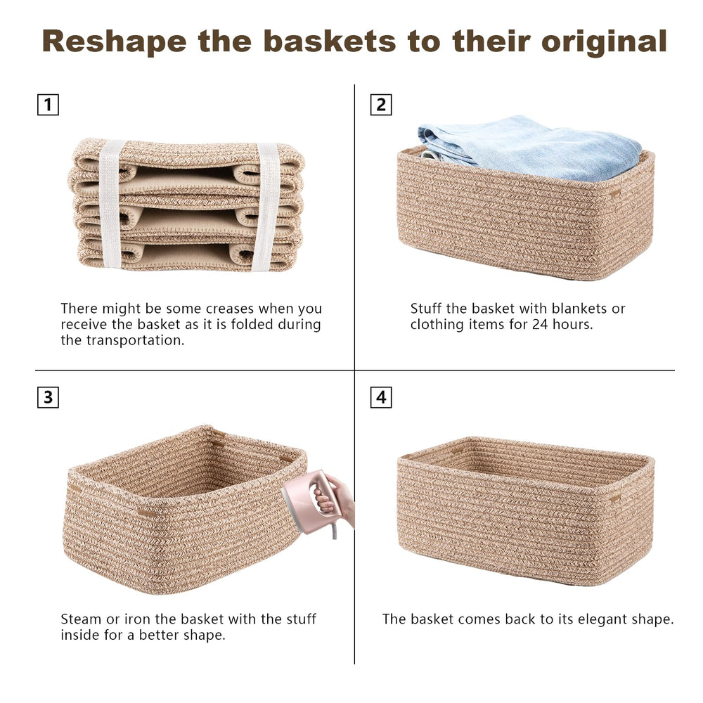 OIASKET multi-room use for tidy towels, cosmetics, and keys in one stylish set.