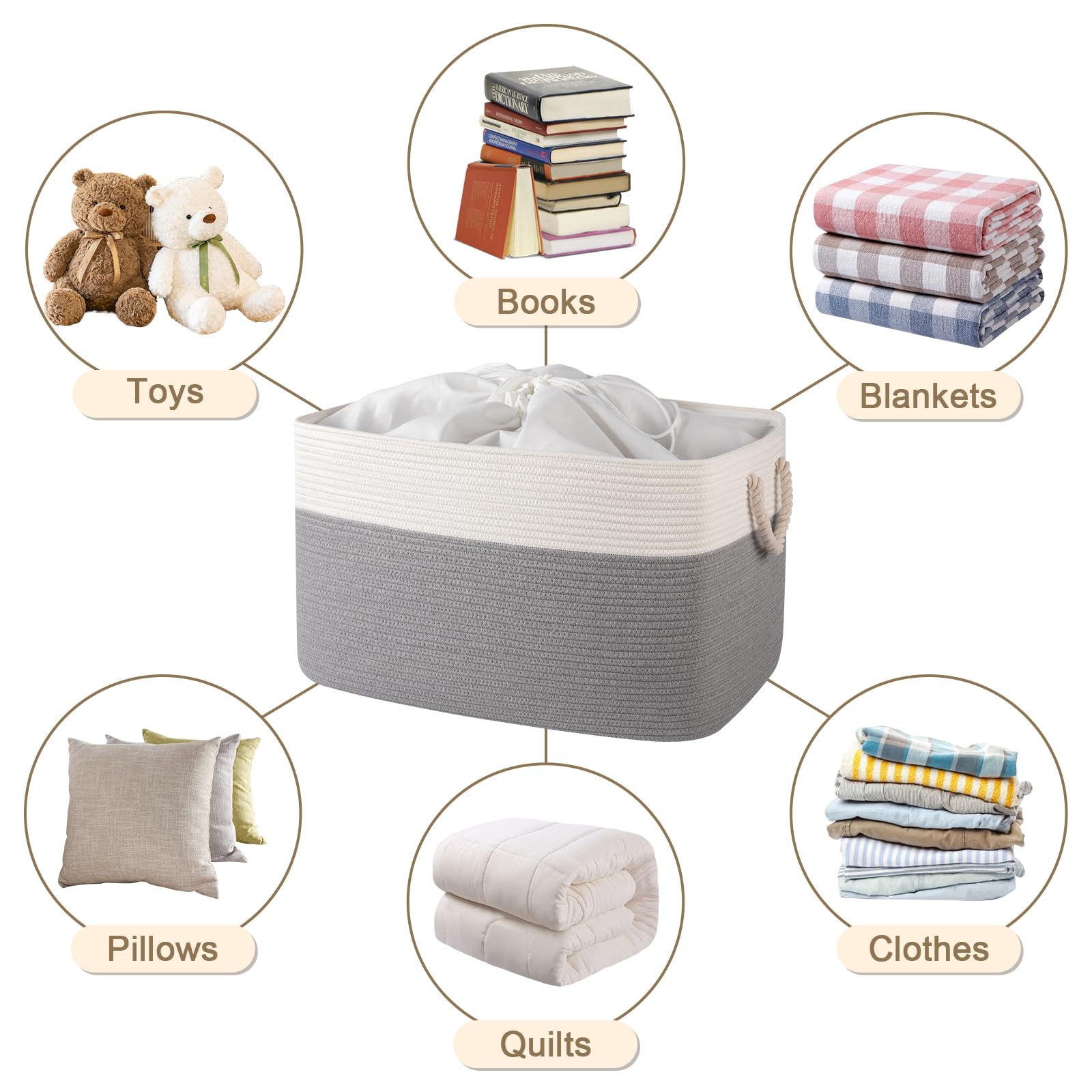 OIASKET 95L basket folded flat saves space when not in use