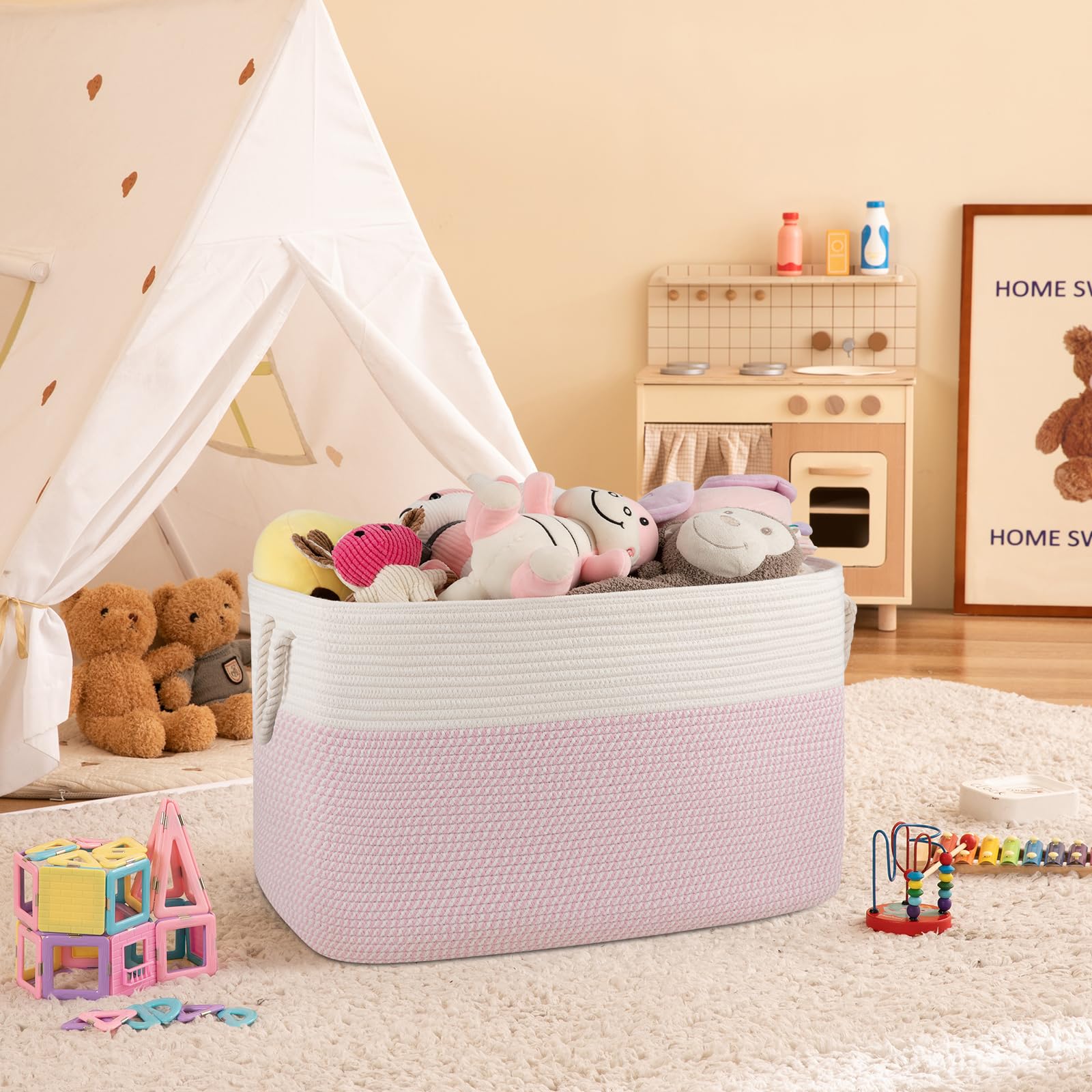 OIASKET 95L storage for dirty clothes, helping your laundry stay organized.