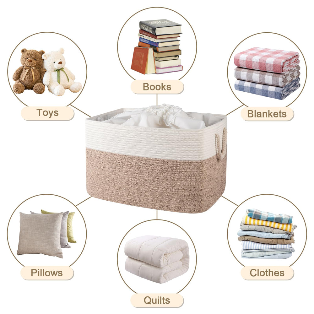 OIASKET 95L capacity supports bulky items like towels or blankets.