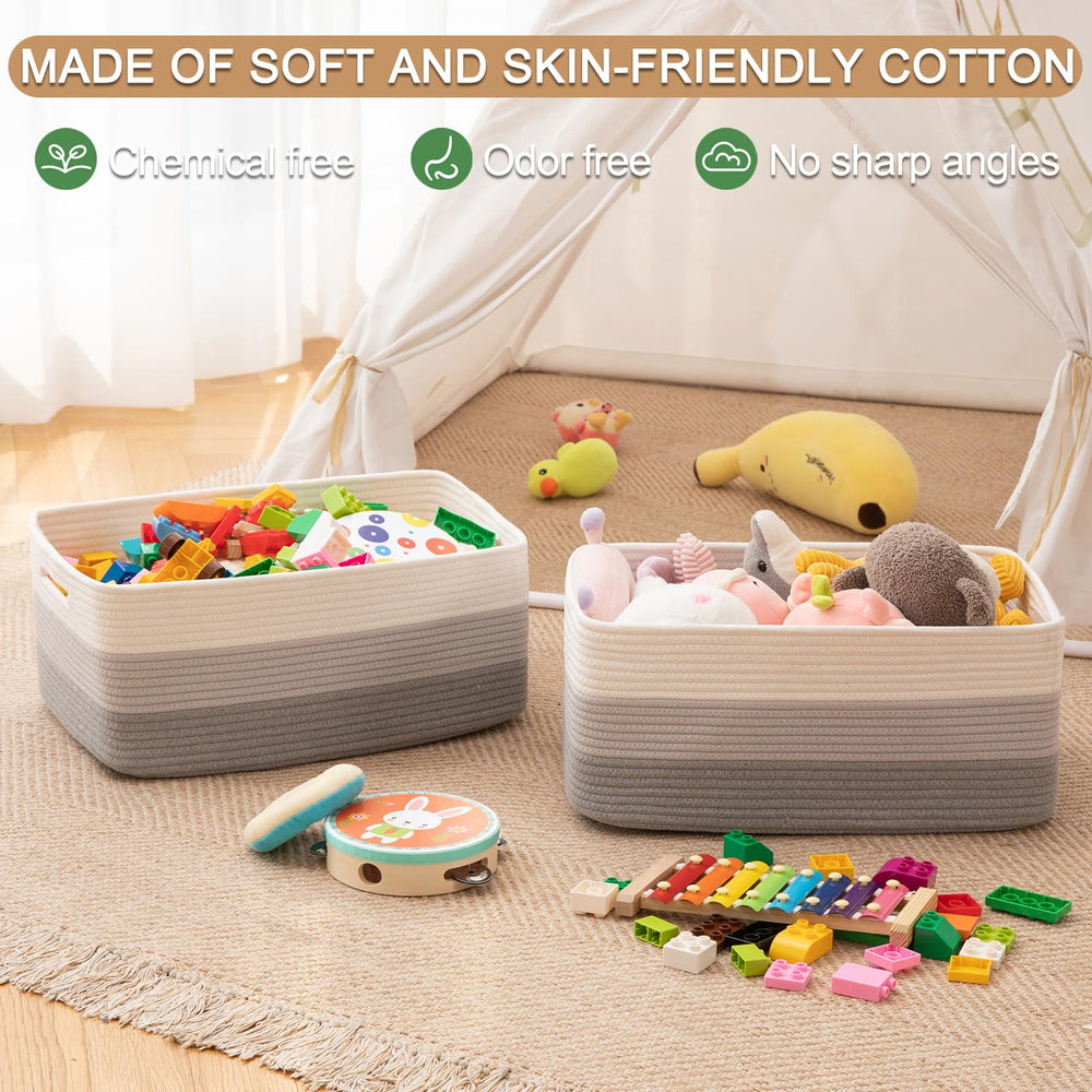 Oiasket baby-items-storage-basket soft cotton is baby-friendly