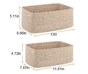 OIASKET baby nursery storage closeup shows soft cotton baskets for toys.