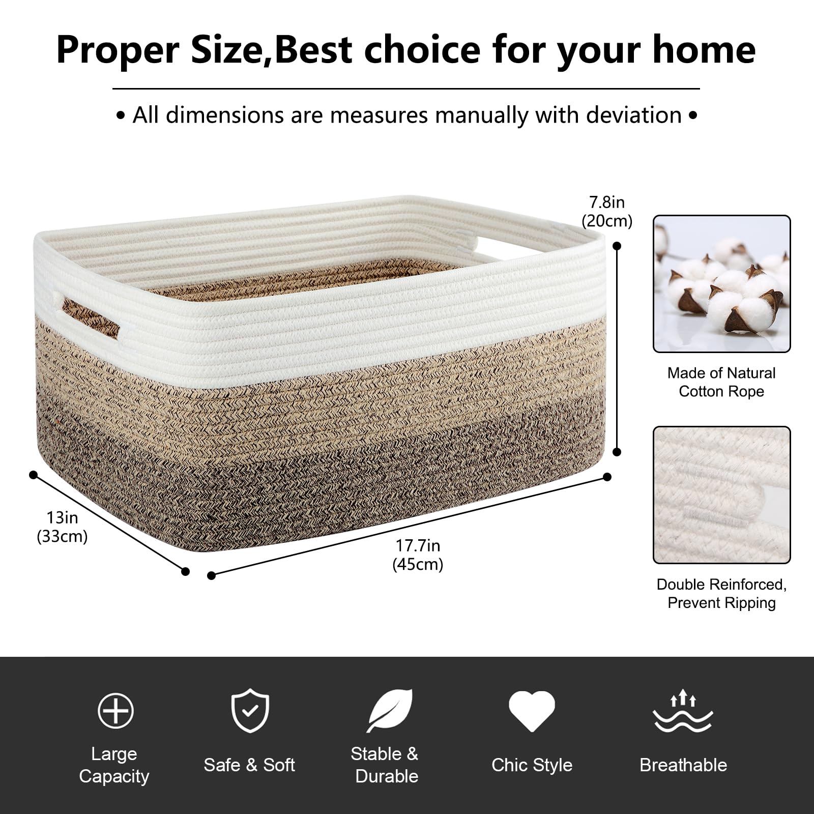 OIASKET basket on shelf keeps closets tidy and tables clear.