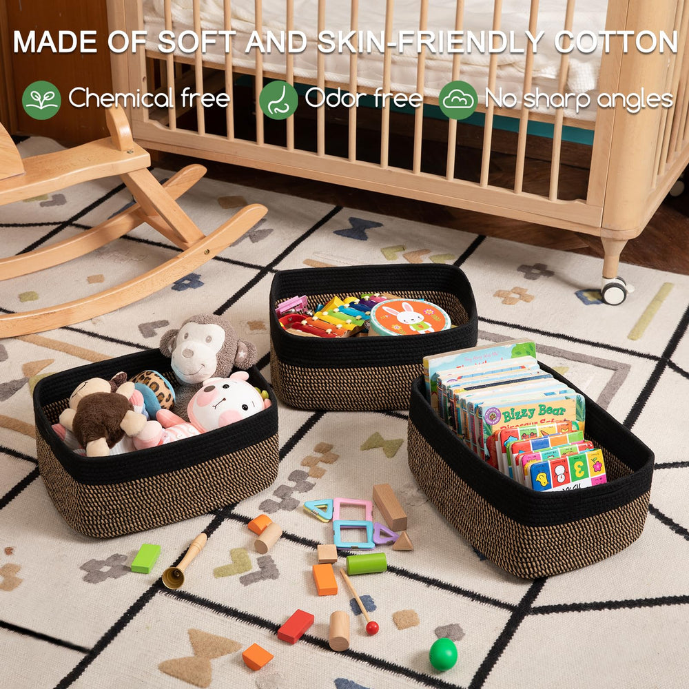 OIASKET black yellow design adds warmth and style while reducing clutter.