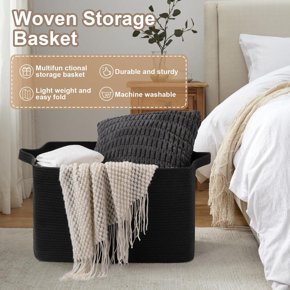 OIASKET blanket basket fold flat pack demonstrates compact shipping and easy staging