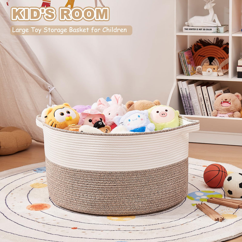 OIASKET blanket basket fold-flat design saves space when not in use