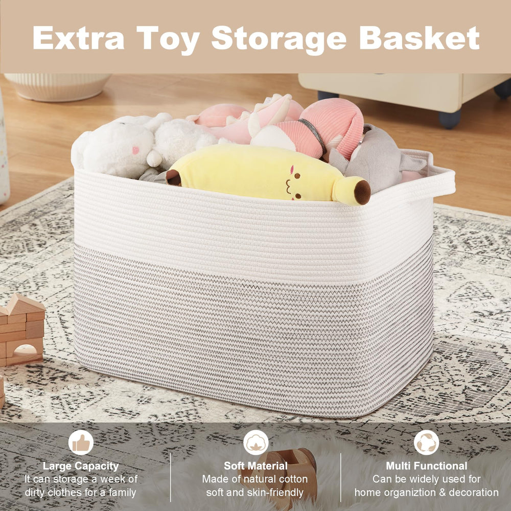 OIASKET blanket basket ships folded and reshapes easily after filling