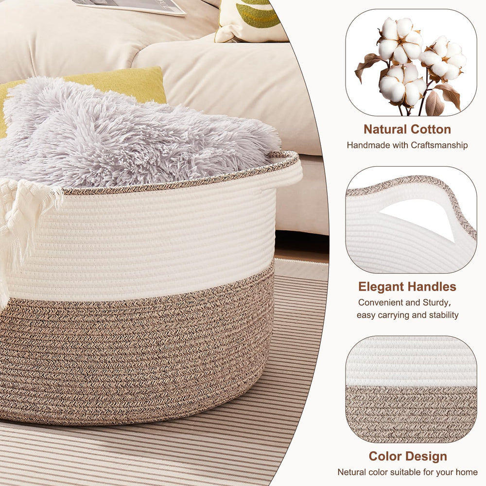 OIASKET blanket basket toy-storage holds kids' toys neatly and accessibly