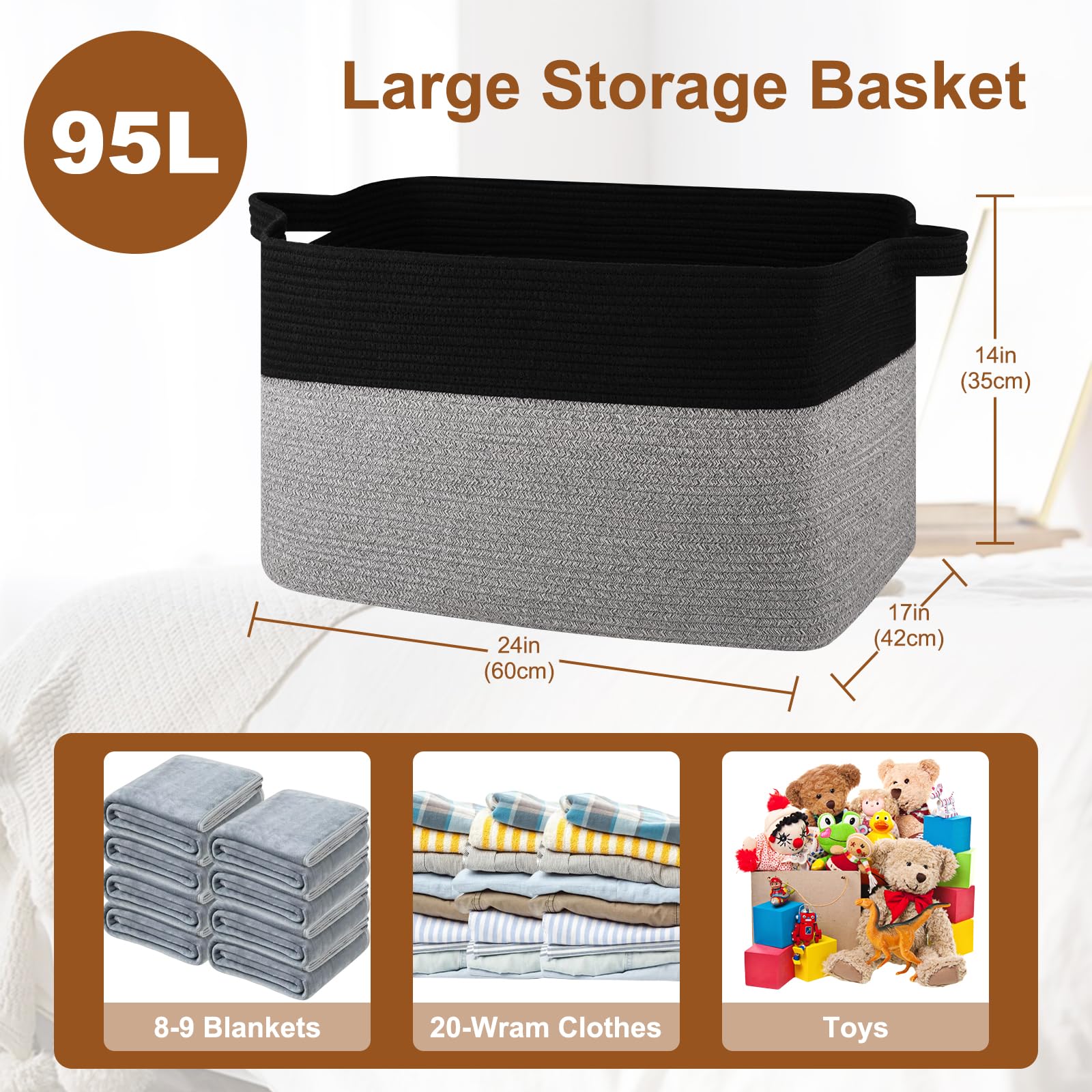 OIASKET blanket storage pink-white demonstrates versatile room organization for blankets and pillows