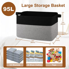 OIASKET blanket storage pink-white demonstrates versatile room organization for blankets and pillows