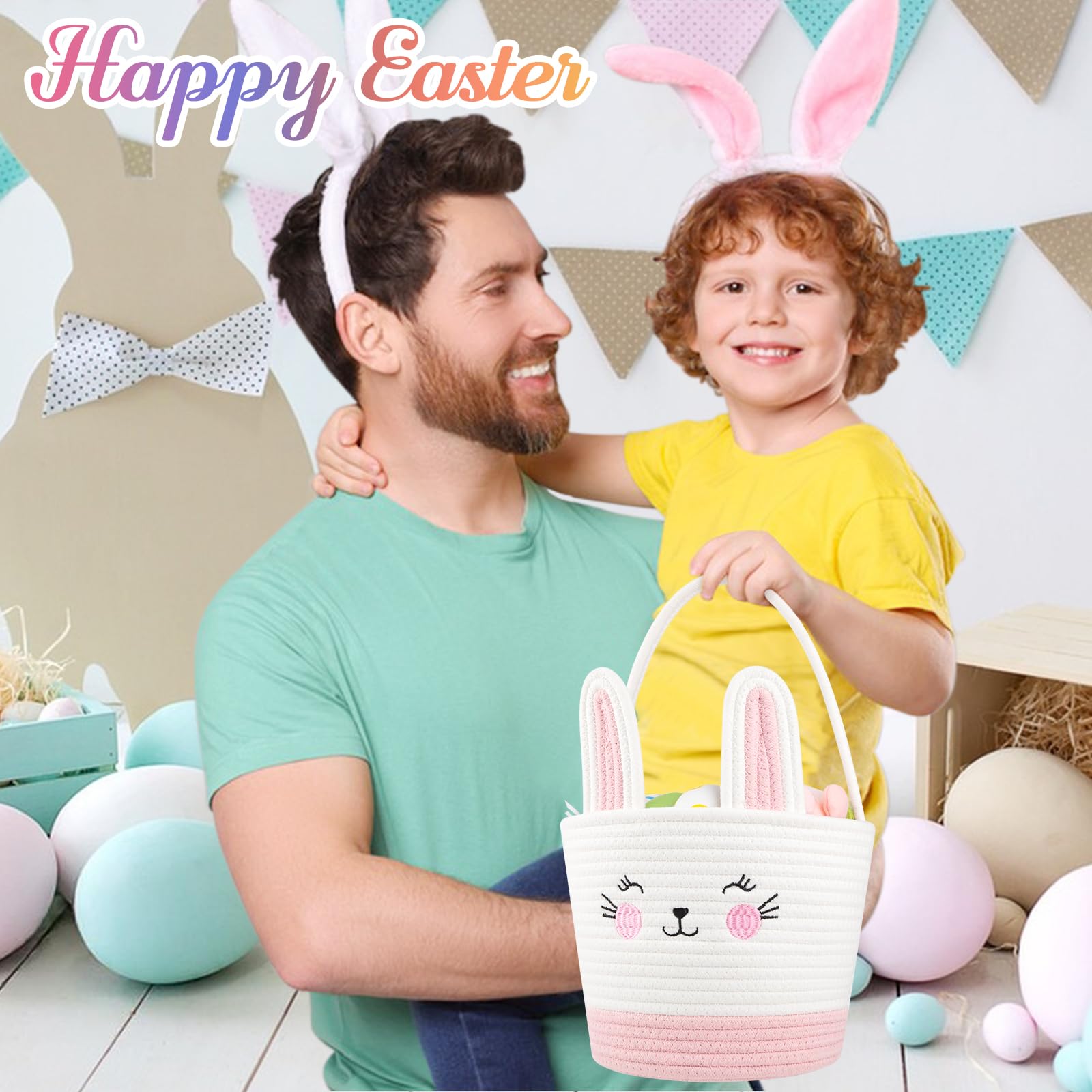 OIASKET bunny basket in an exquisite box, ideal for gifting.
