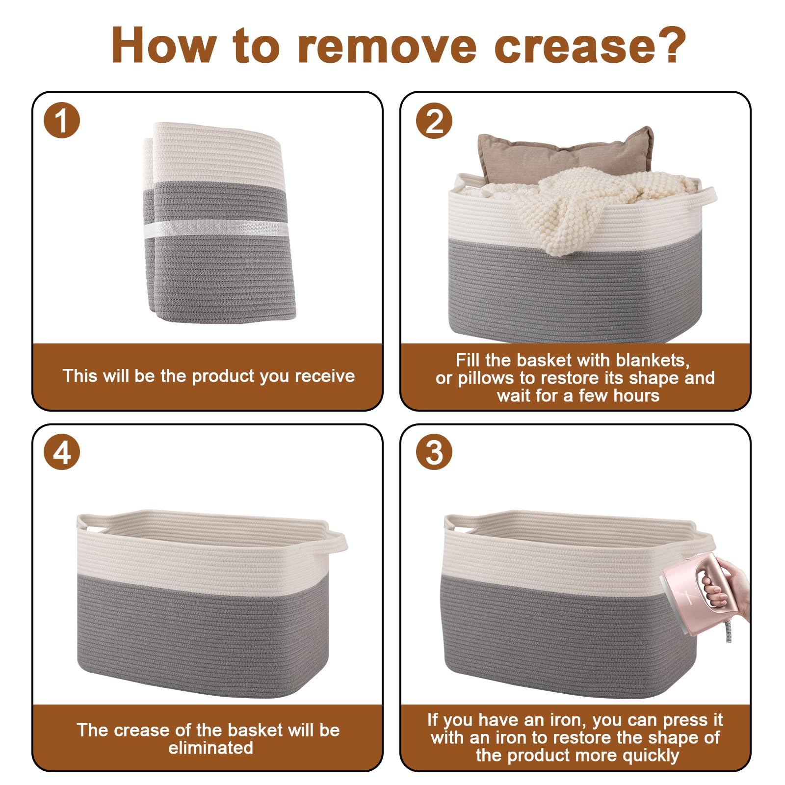 OIASKET care and maintenance tips image showing washable, long-lasting use