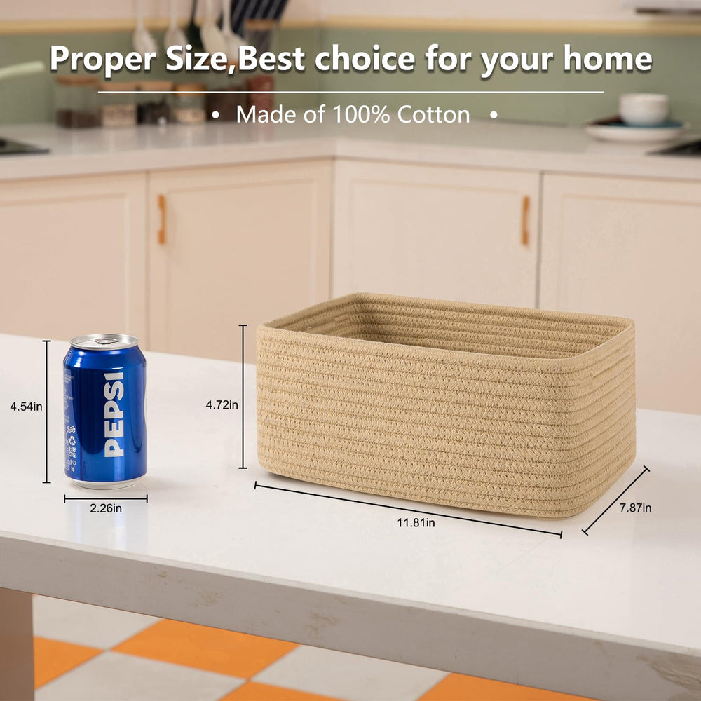 OIASKET cotton rope baskets suitable for baby nursery décor and toy organization