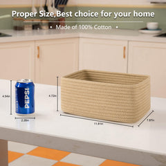 OIASKET cotton rope baskets suitable for baby nursery décor and toy organization