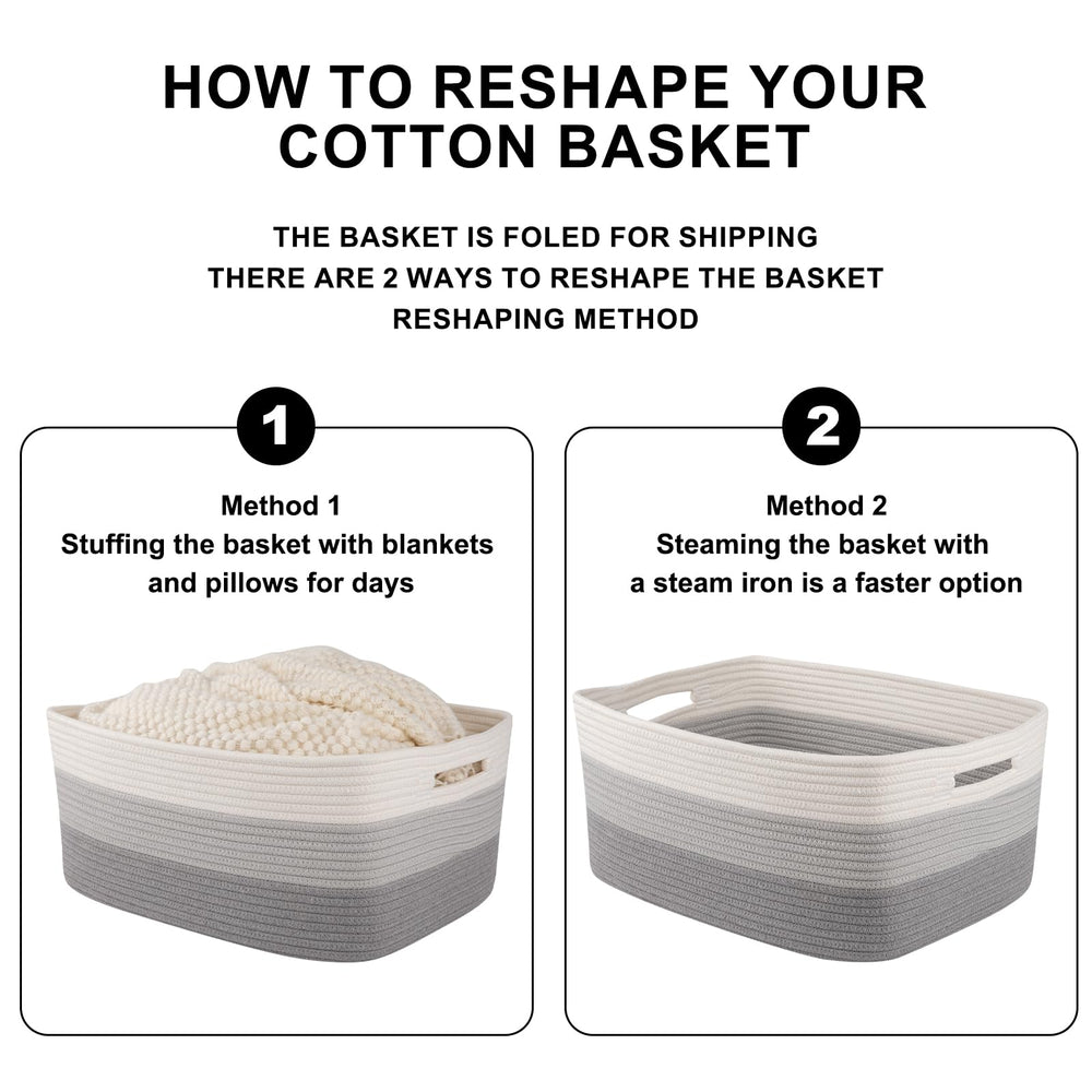 Oiasket easy-shaping-basket-creases-steam helps reshape after shipping