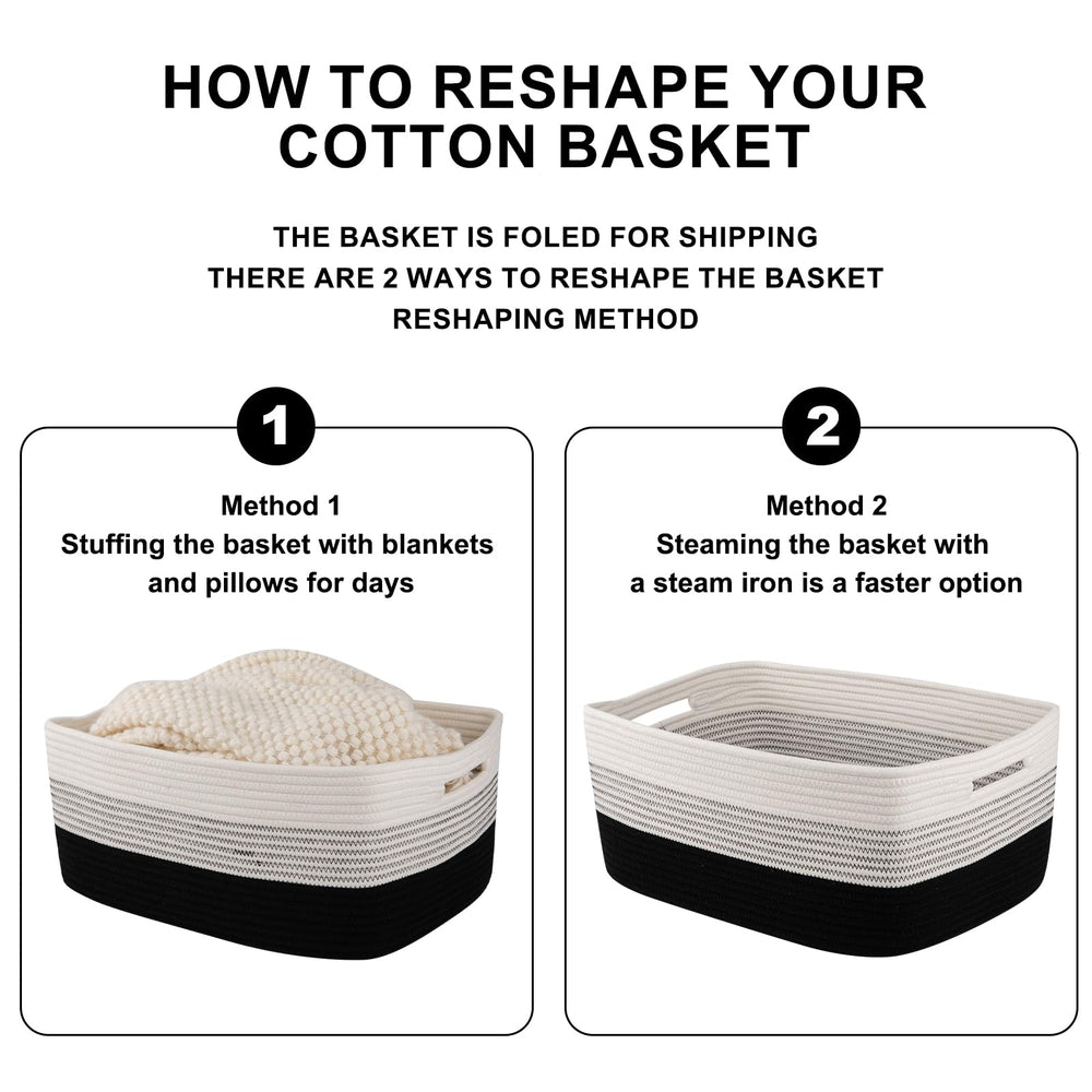 OIASKET easy-shaping basket quickly reshapes after shipping creases.
