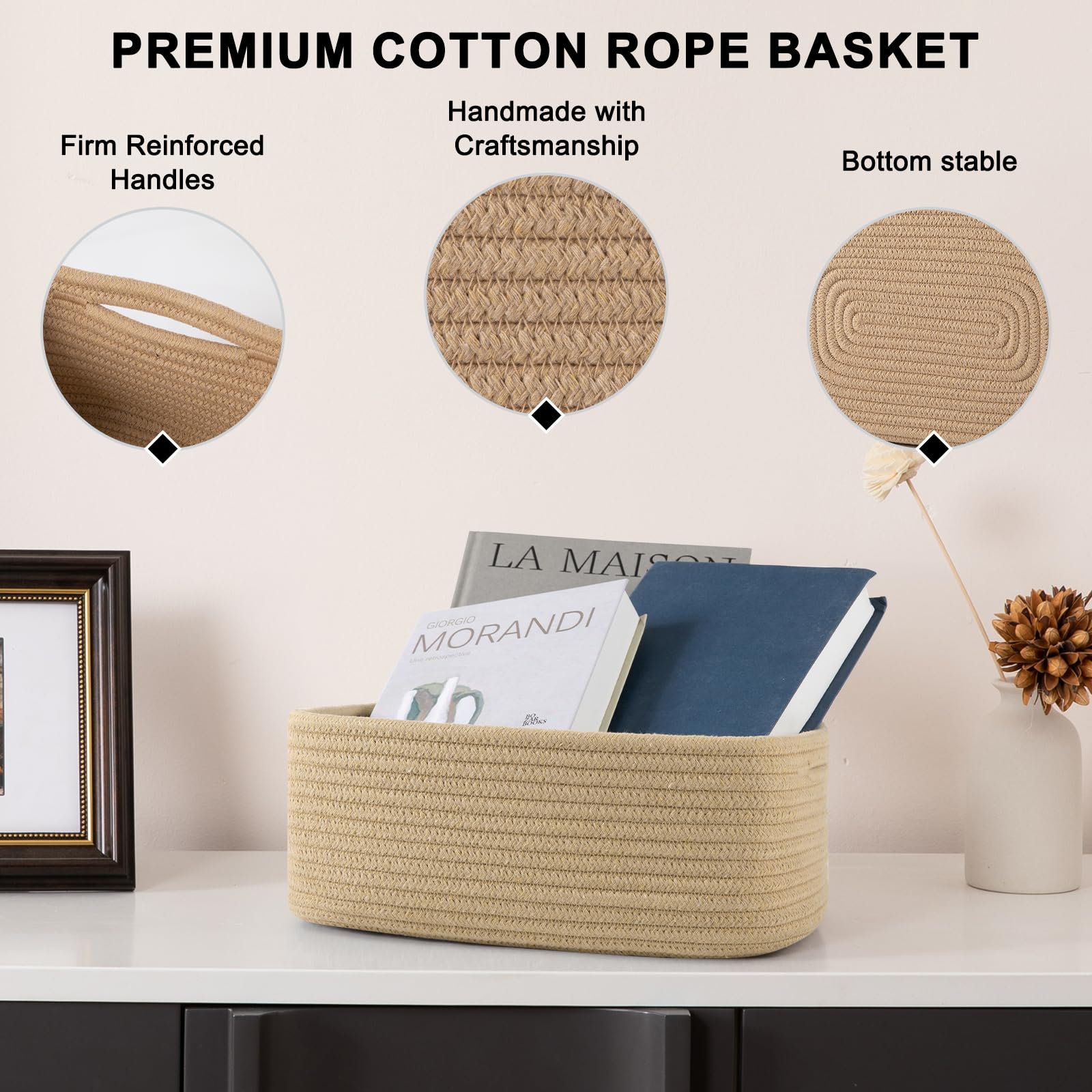 OIASKET foldable storage baskets ship flat and regain shape easily
